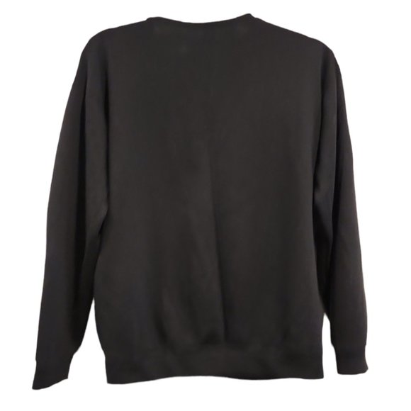 Black lace-up sweatshirt - Picture 2 of 2